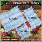 Ice gel THERMAFREEZE pengganti es batu THERMA FREEZE square sheet (price/cell)